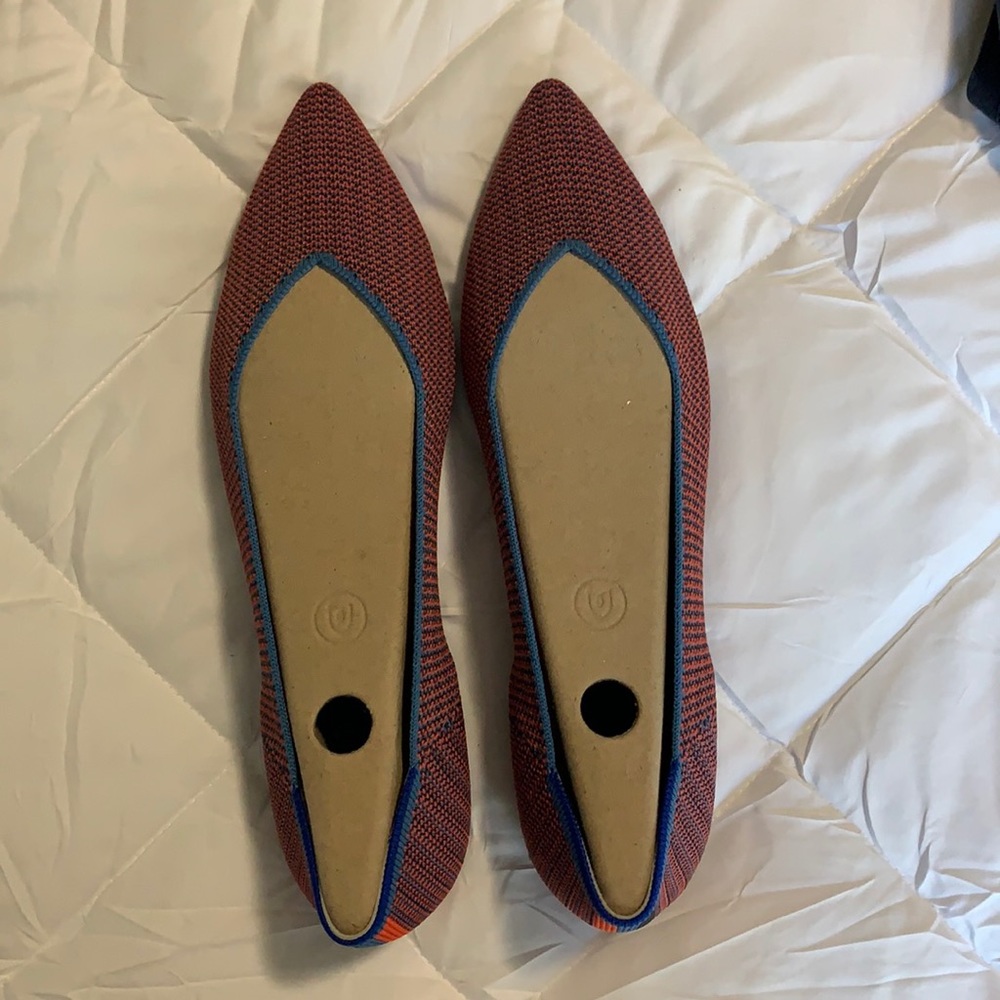 Rothy’s - BNIB tangerine triple stitch - perfect condition- size 12.5